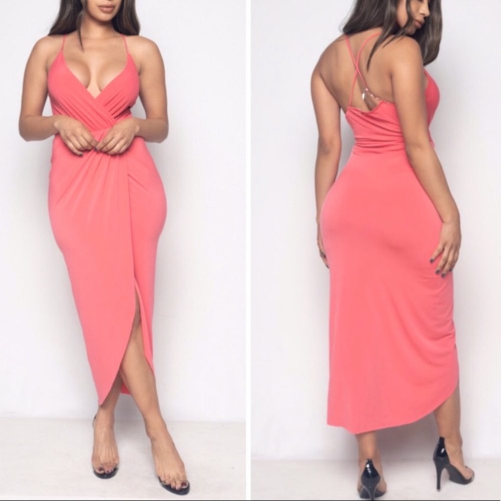 Split Front Bodycon Dress